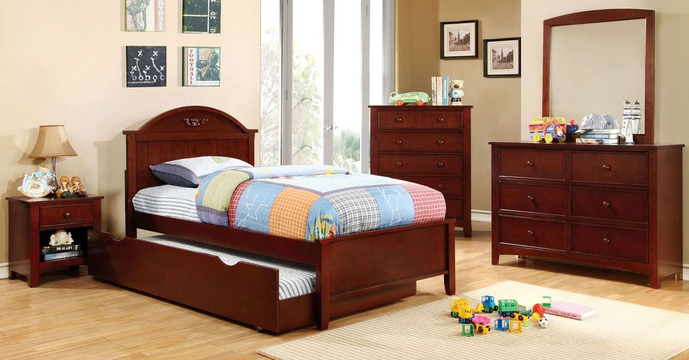 Cherry transitional style youth / kid bedroom by Furniture of America