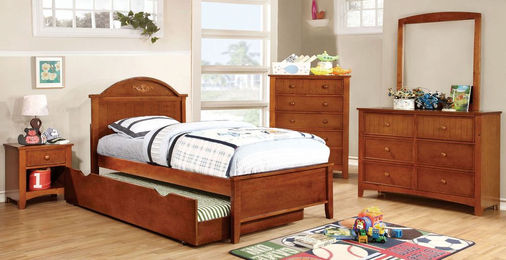 Oak transitional style youth / kid bedroom by Furniture of America