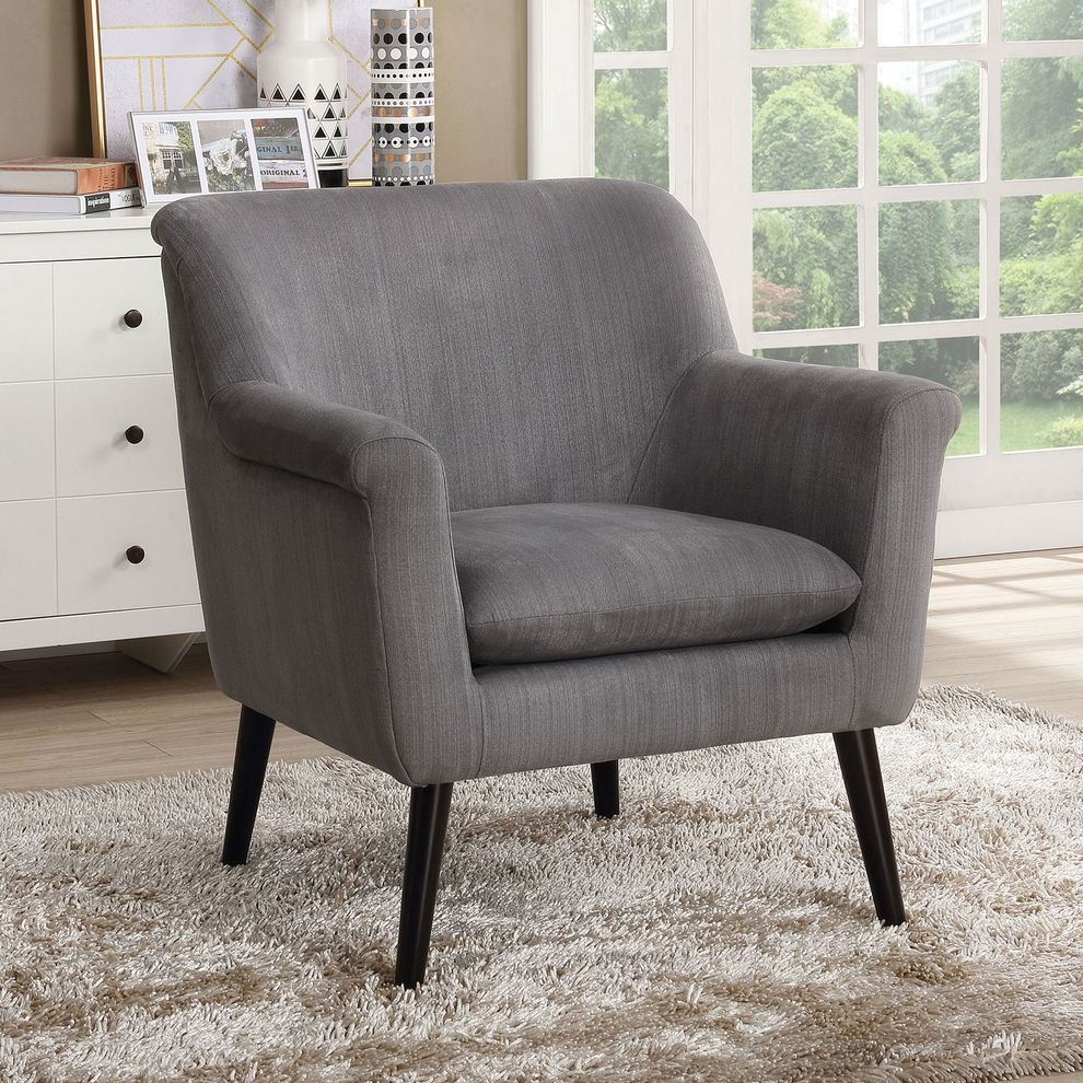 Gray Mid-Century Modern Accent Chair by Furniture of America