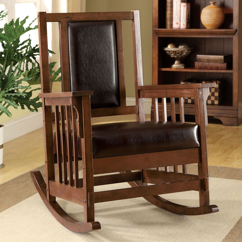 Espresso / Walnut Rocker Chair by Furniture of America