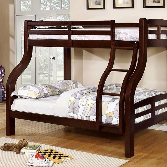 Twin/full bunk bed in espresso finish by Furniture of America