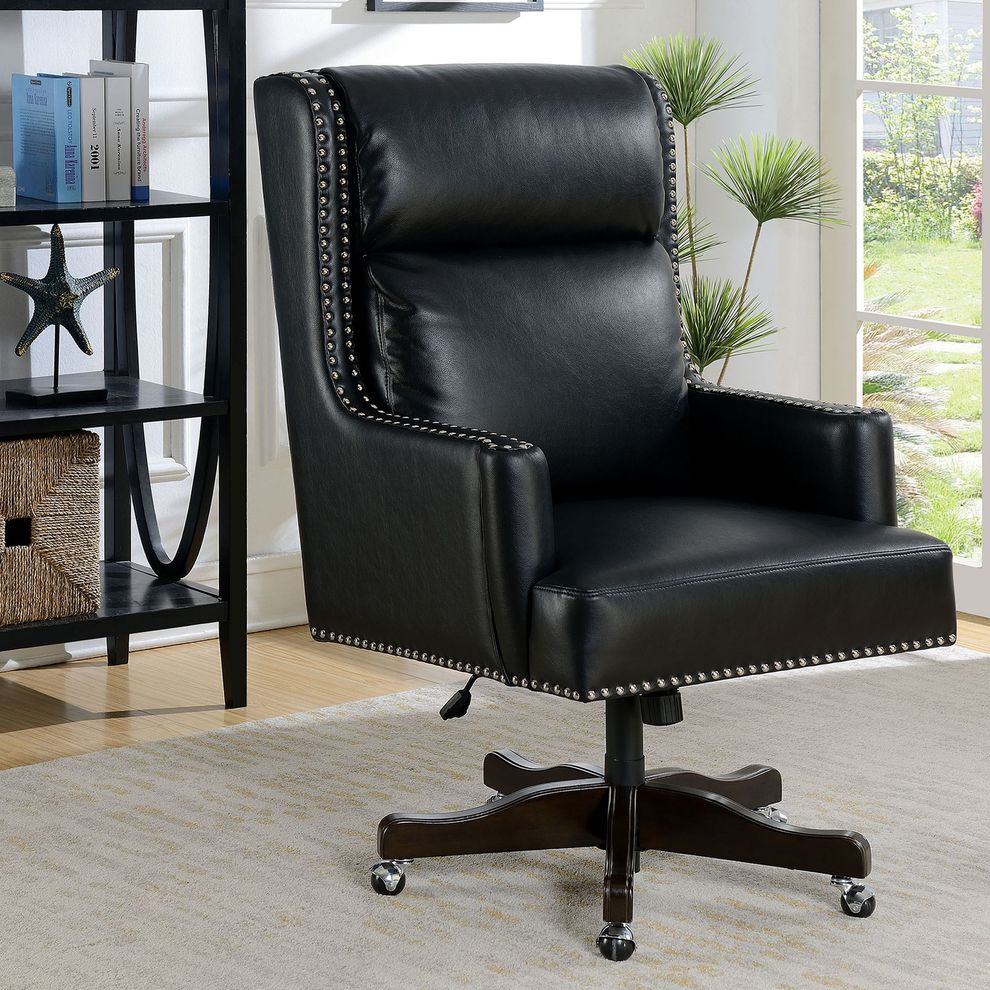 Black Transitional Office Chair by Furniture of America