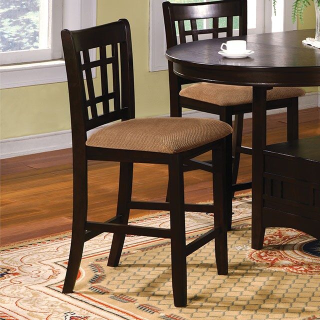 Espresso/ brown cottage counter ht. chair by Furniture of America