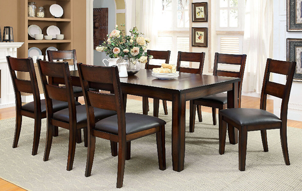 Dark cherry cottage dining table w/ leaf by Furniture of America