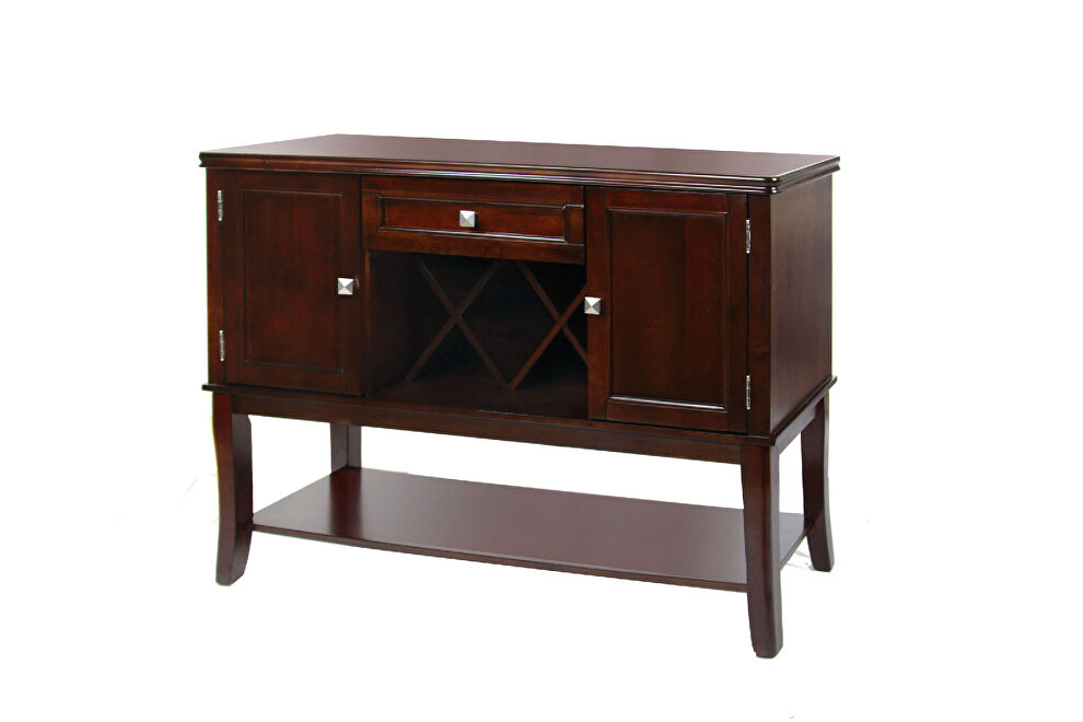 Espresso finish transitional style server by Furniture of America