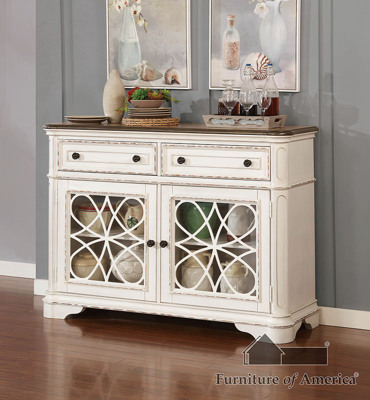 Solid wood construction server by Furniture of America