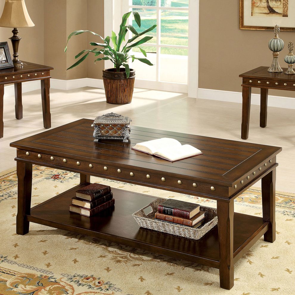 Walnut Transitional 3 Pc. Set by Furniture of America