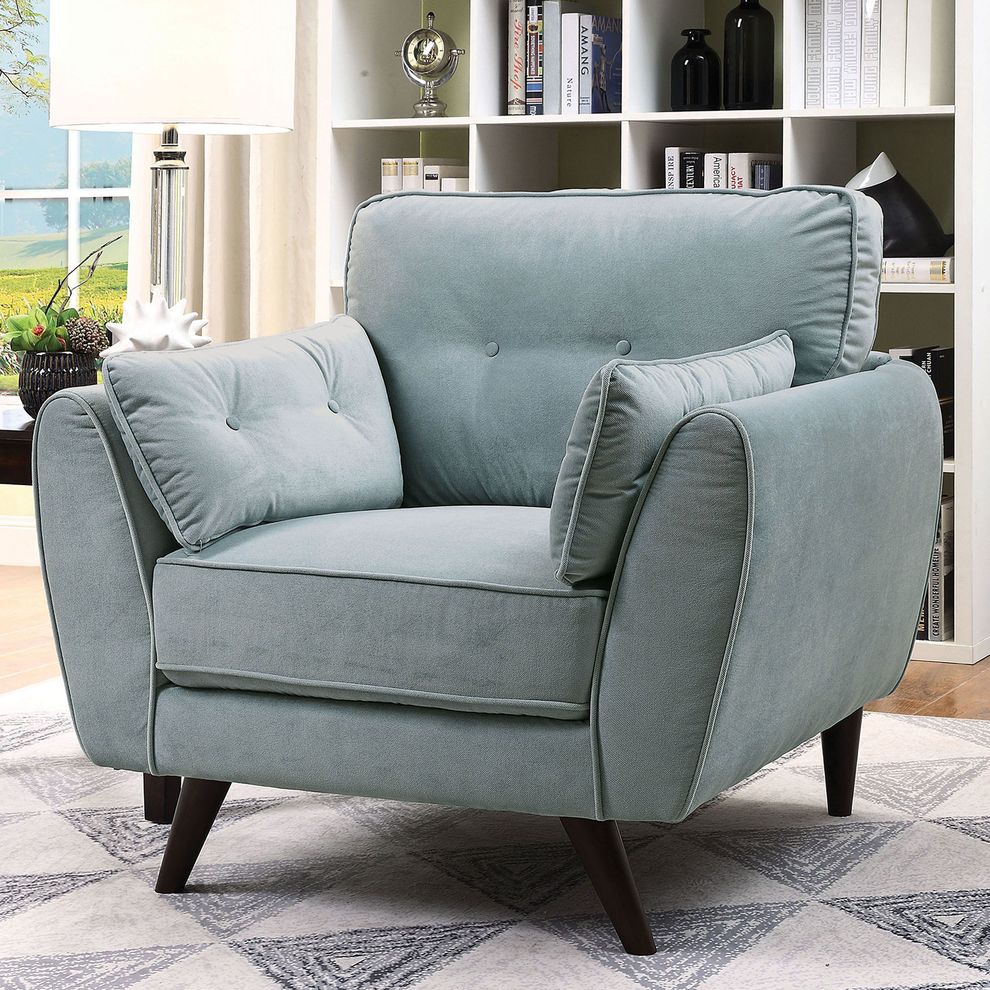 Light Teal Contemporary Chair by Furniture of America
