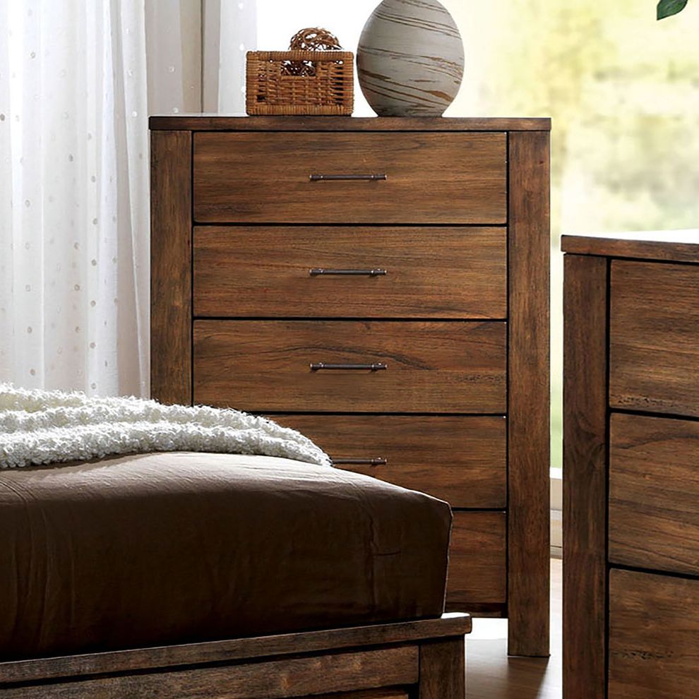 Oak wooden finish chest by Furniture of America