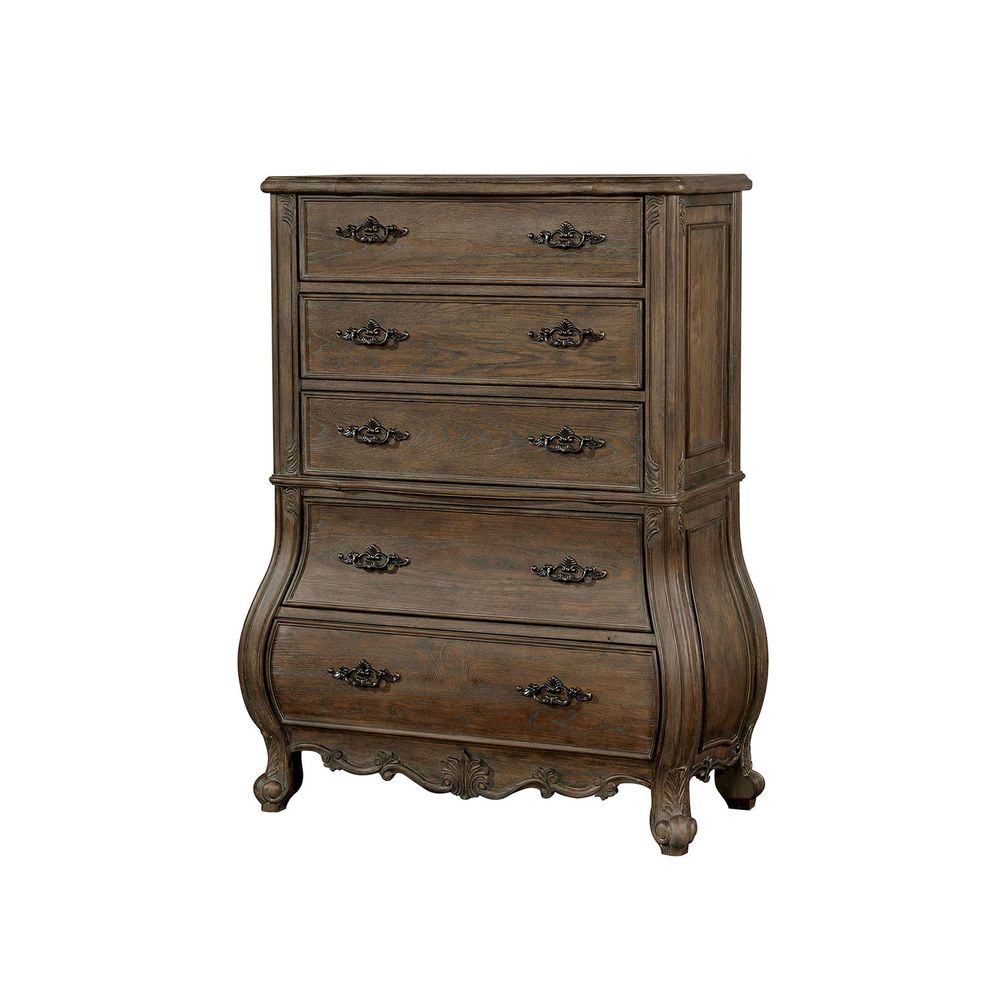 Traditionally styled chest w/ wood carvings by Furniture of America