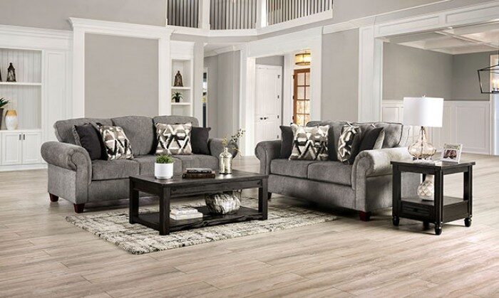 Softness and warmth chenille fabric sofa by Furniture of America