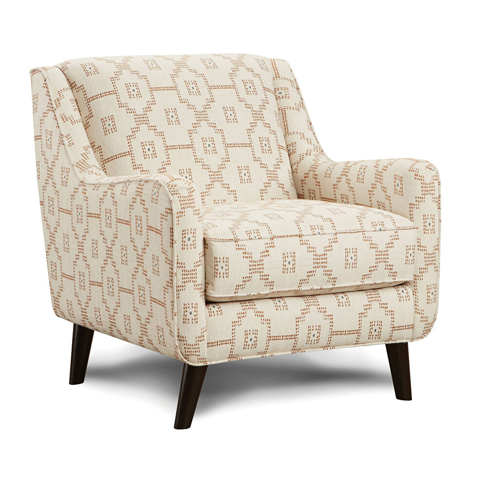 Classic design woven pattern fabric upholstery chair by Furniture of America