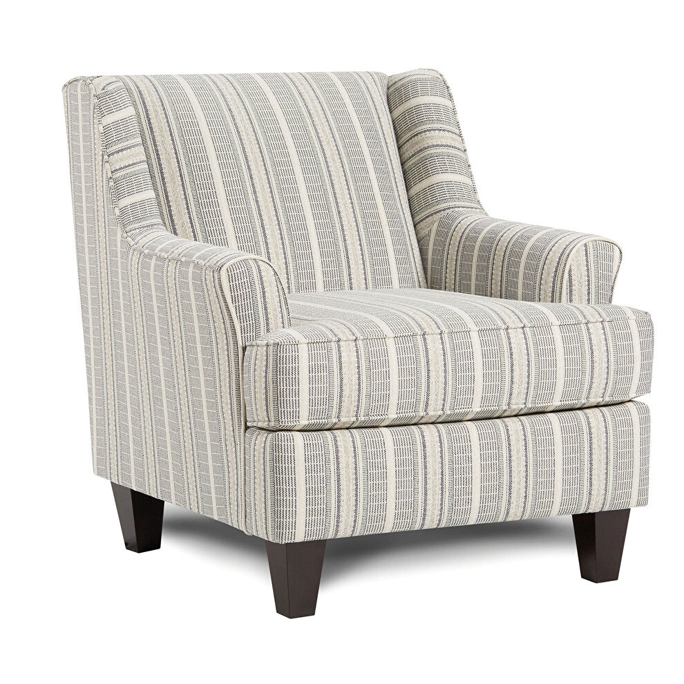 Fully padded and upholstered with intricately-stitched patterns chair by Furniture of America