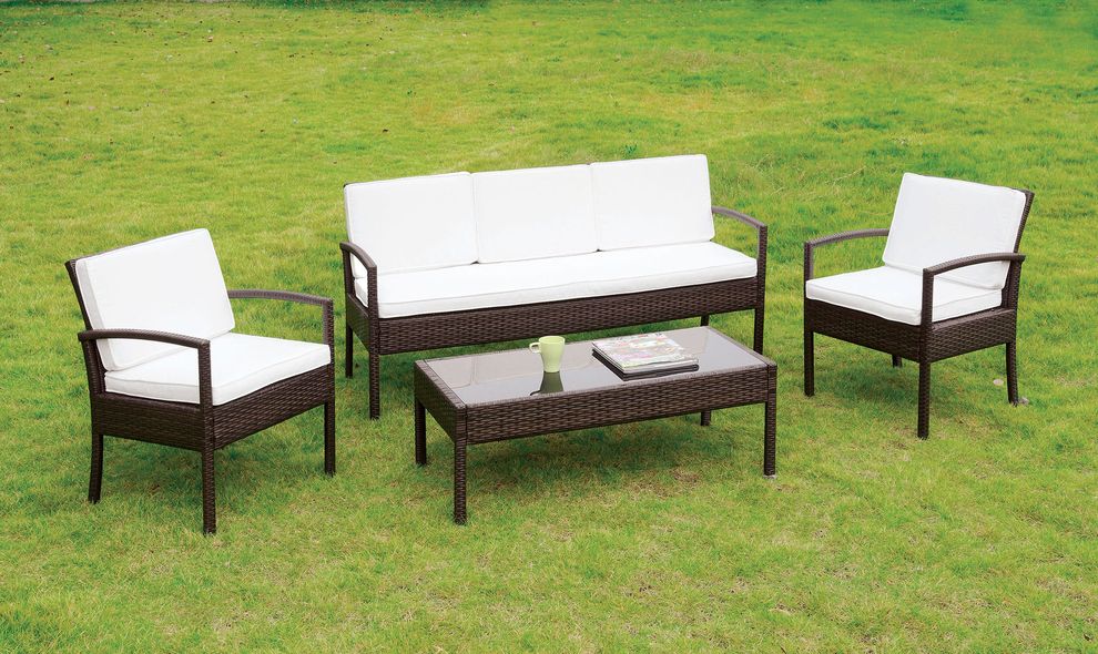 4 Pc. Patio Seating Set by Furniture of America