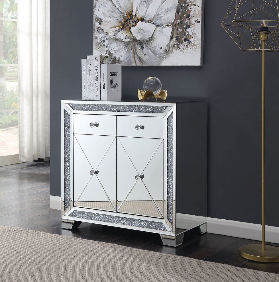 Mirrored wall cabinet / display / console by Furniture of America