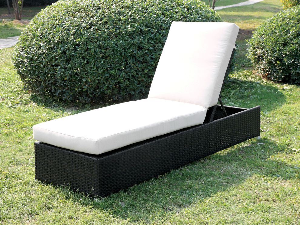 Patio outside chaise lounger by Furniture of America