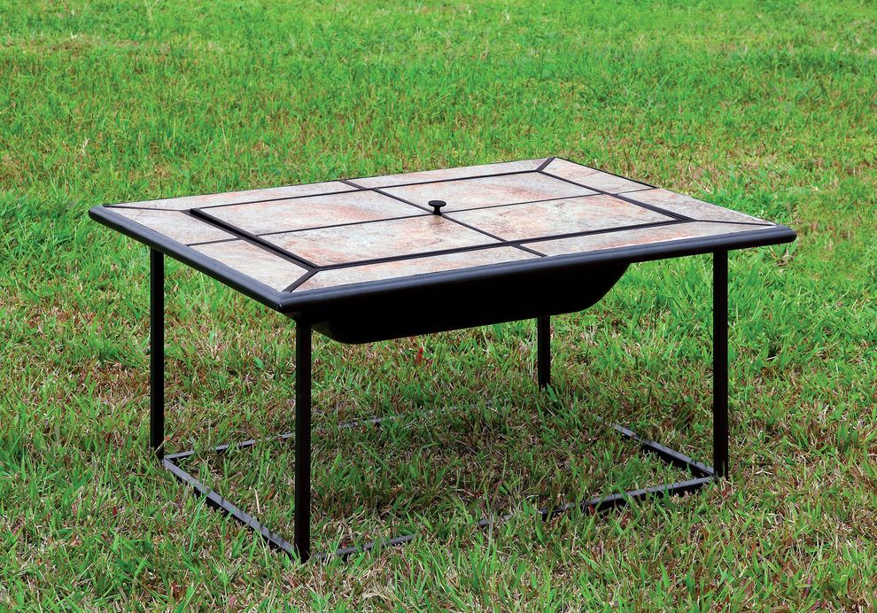 Fireplace / outside table for patio by Furniture of America