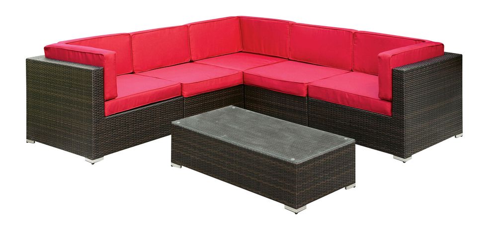 Patio Sectional w/ Coffee Table Set by Furniture of America