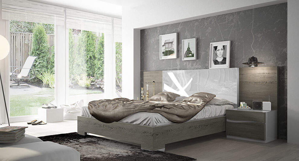 Quality gray / white special order bed by Fenicia Spain