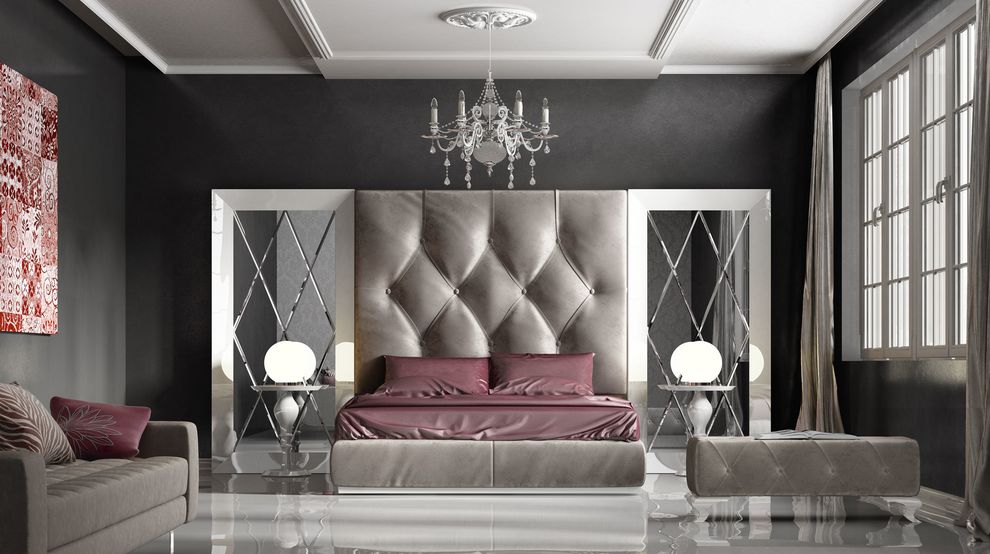 High tufted HB ultra-contemporary special order bed by Franco Spain