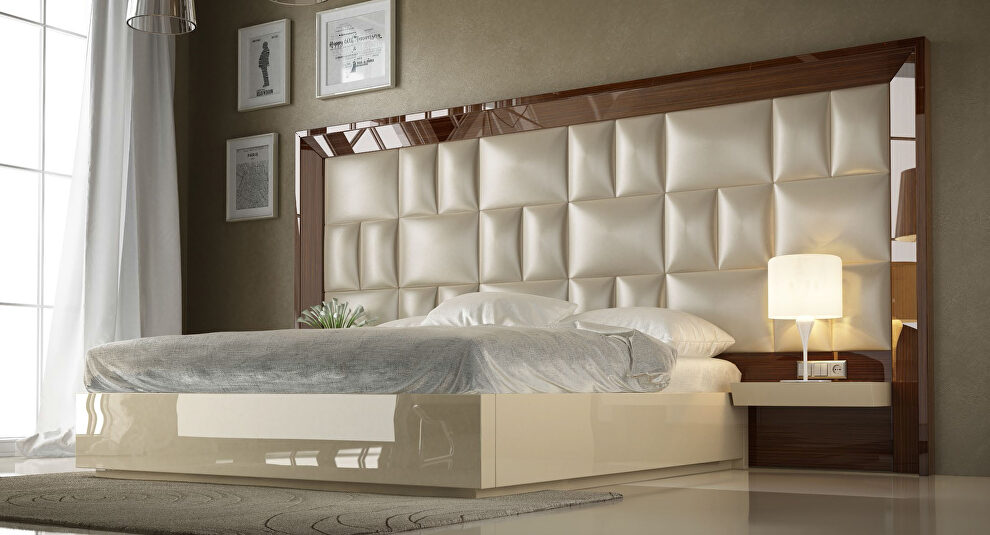 Special order high headboard bed by Franco Spain