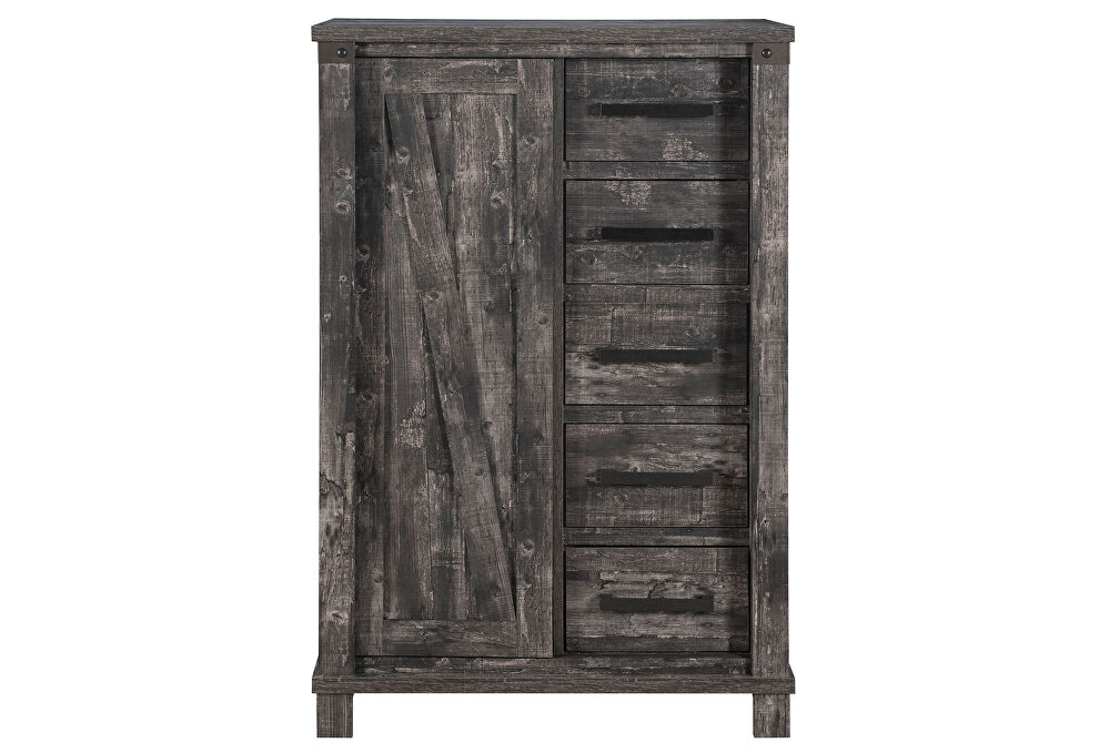Farmhouse style gray distressed finish chest by Global
