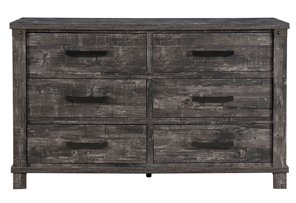 Farmhouse style gray distressed finish dresser by Global