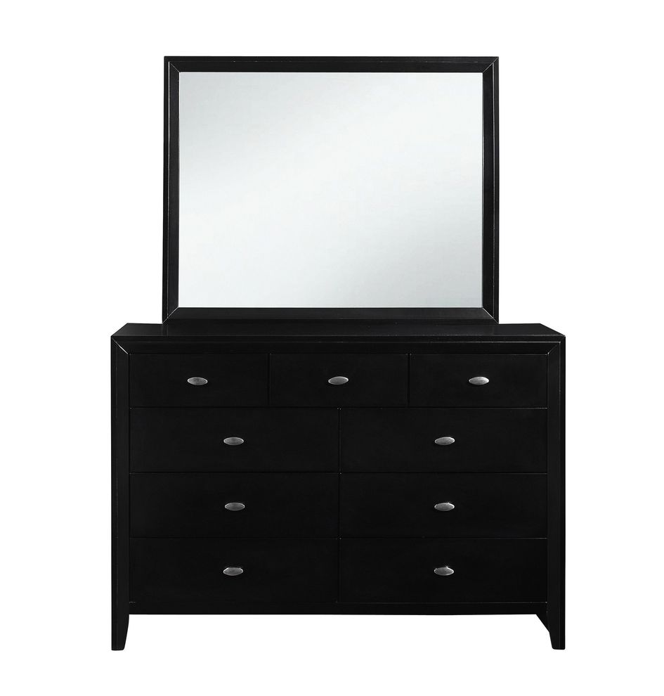 Black simplistic modern dresser by Global