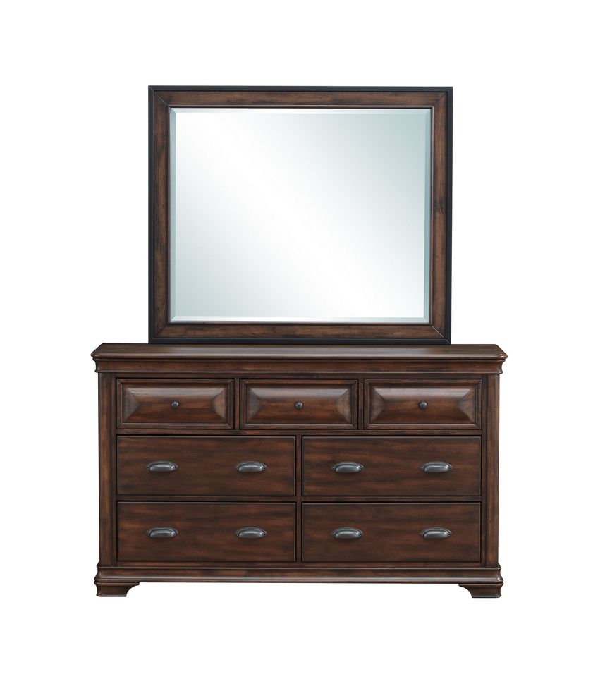 Rustic two-toned brown classic dresser by Global