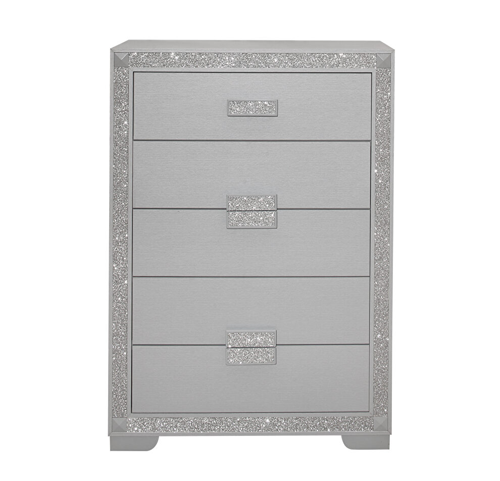 Glam style silver chest by Global