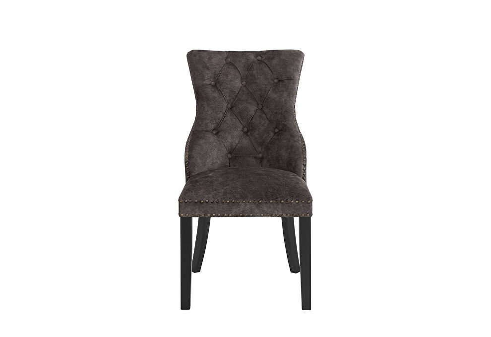 Prama fabric elegant tufted back dining chair by Global