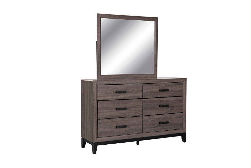 Foil gray / faux marble dresser by Global