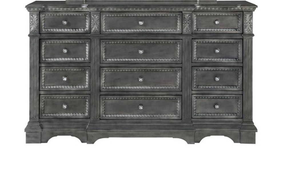 Gray finish dresser in traditional style by Global