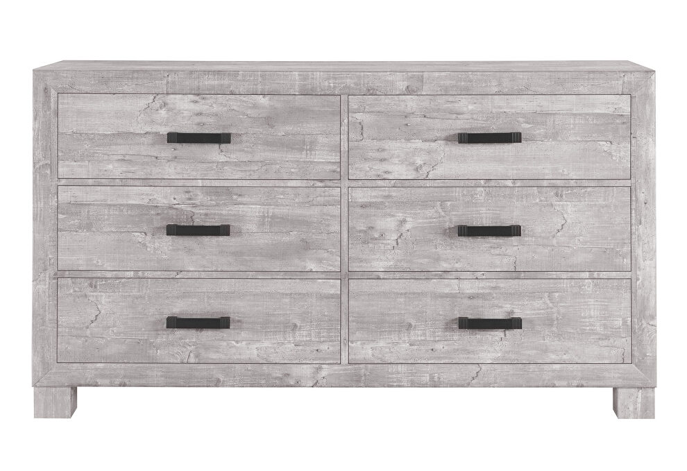 Washed gray dresser in farmhouse design by Global