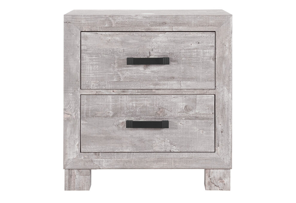 Gray washed finish night stand from nolan set by Global