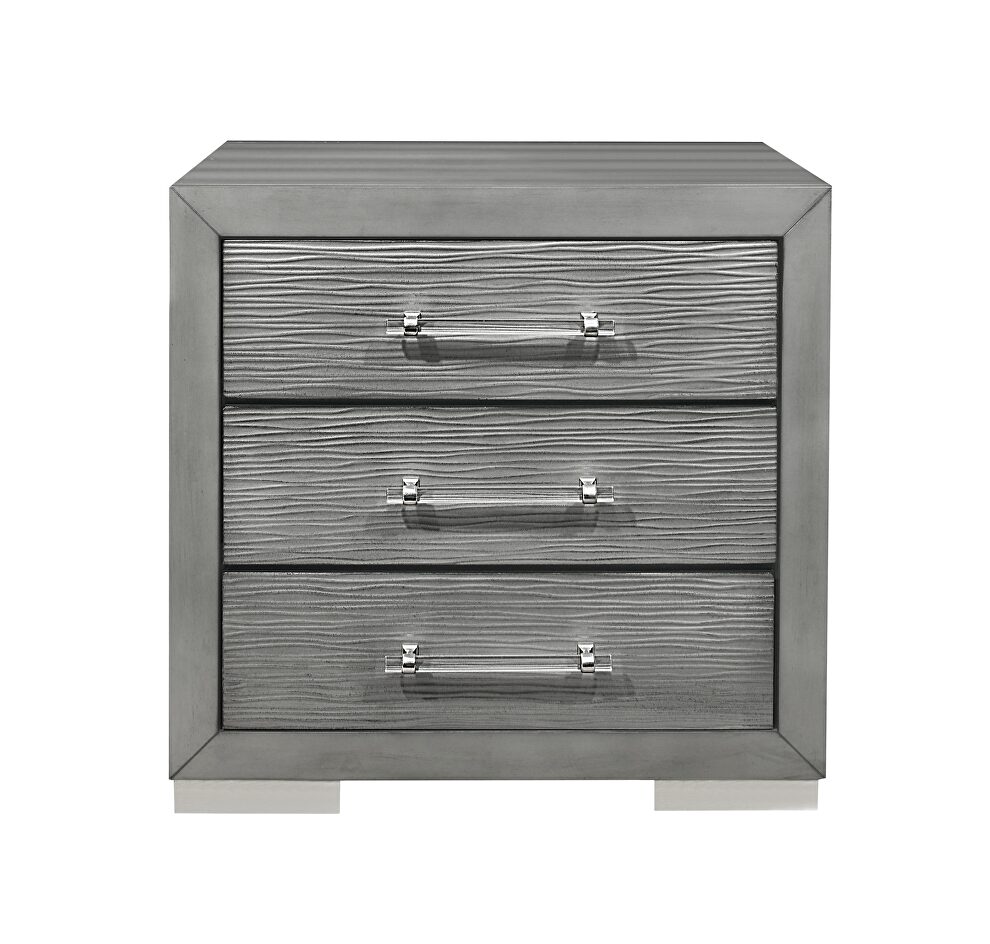 Night stand in silver by Global
