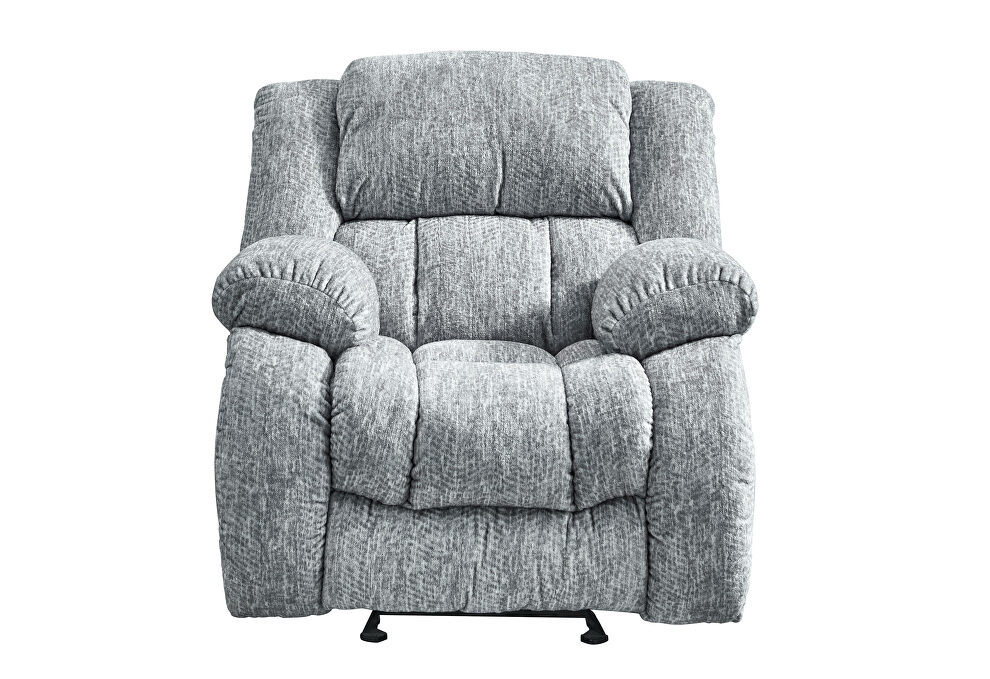 Grey glider recliner by Global