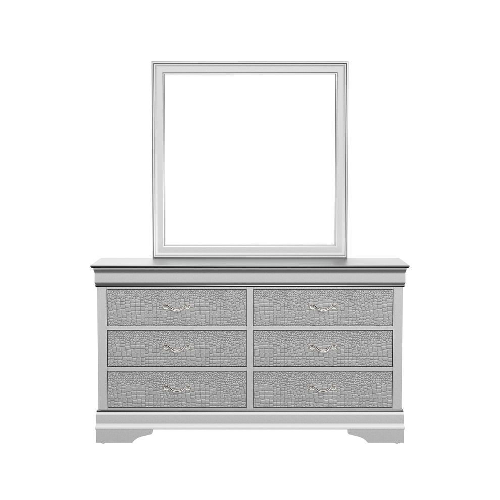 Silver / gray contemporary dresser by Global