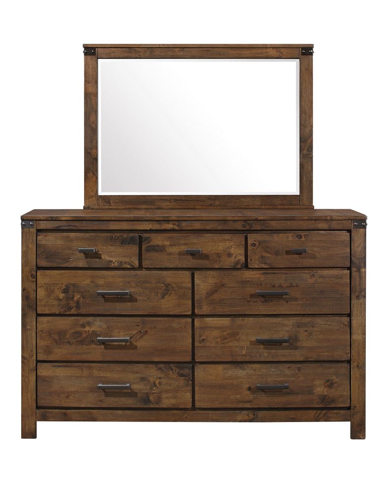 Warm rustic tone classical touch dresser by Global