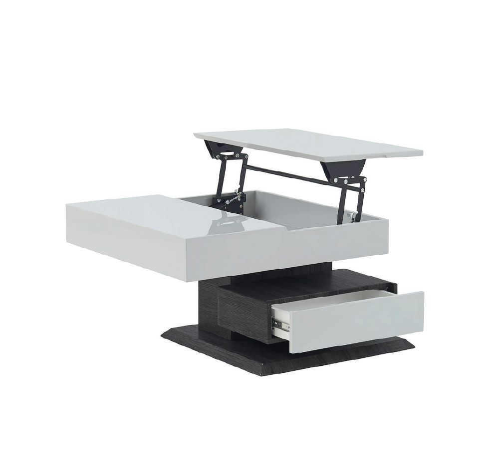 Gray motion coffee table in square shape by Global