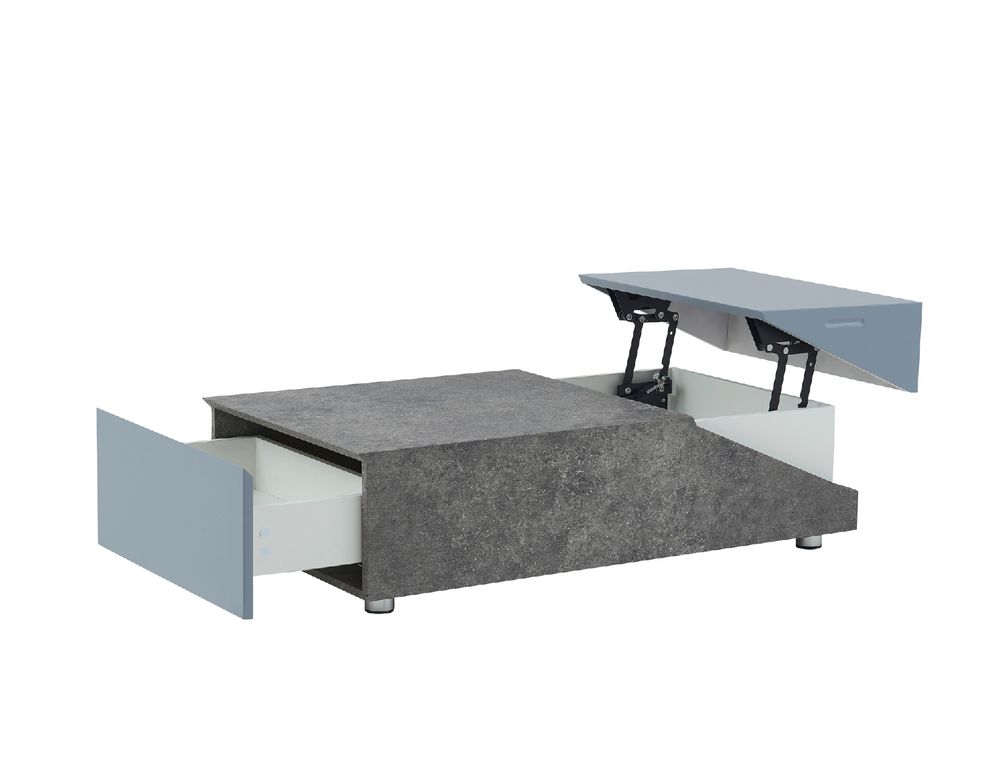 Concrete paper and grey coffee table by Global