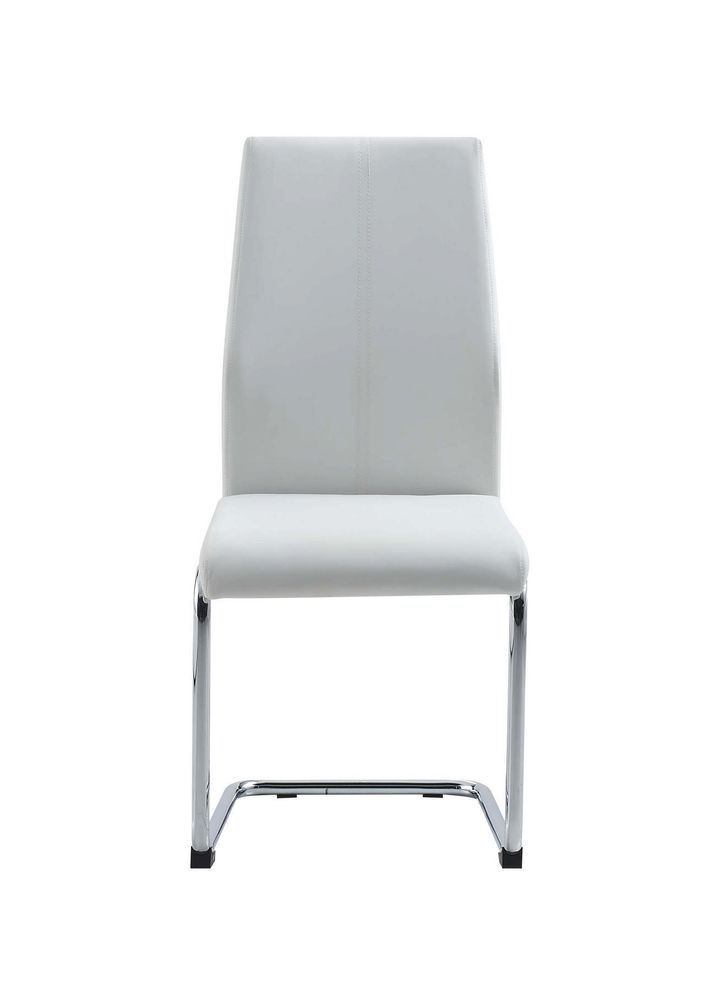 White simple casual style dining chair by Global