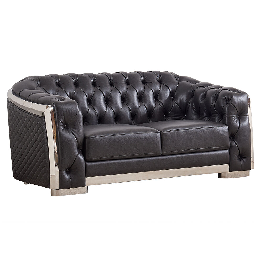 Blanche charcoal sofa in modern style by Global
