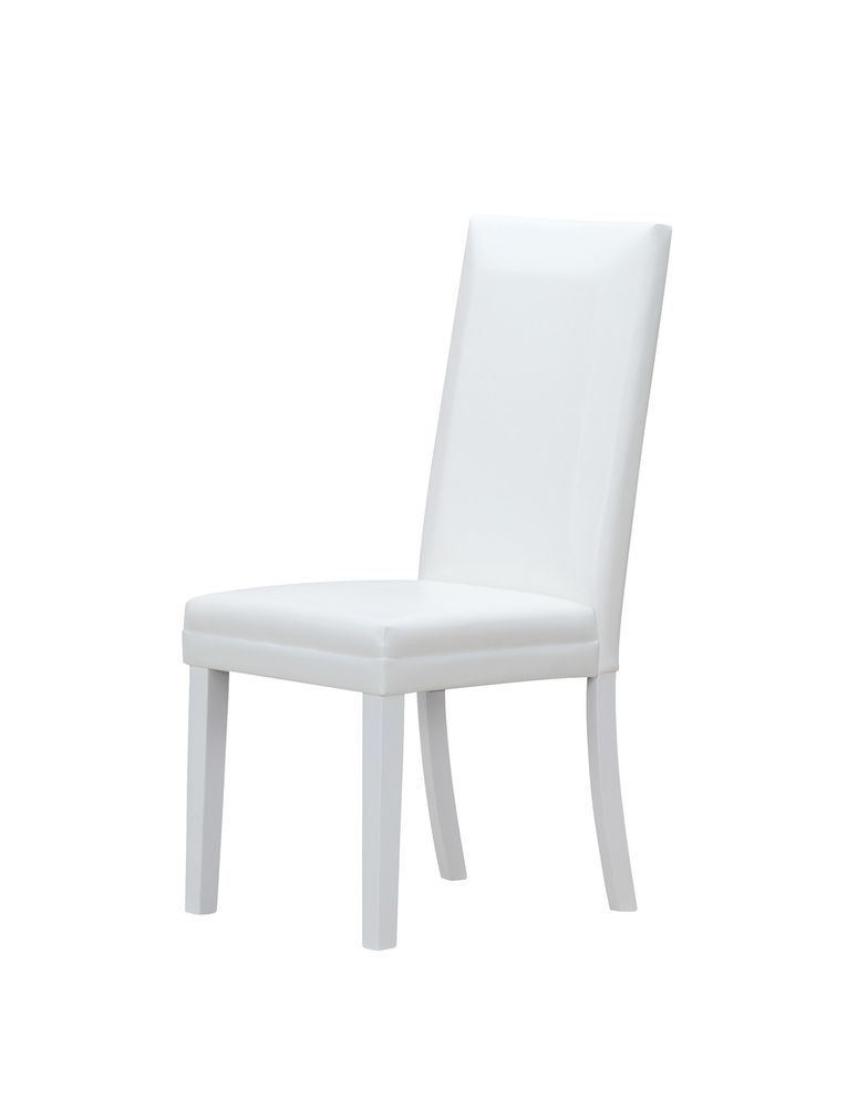 White dining chair by Global