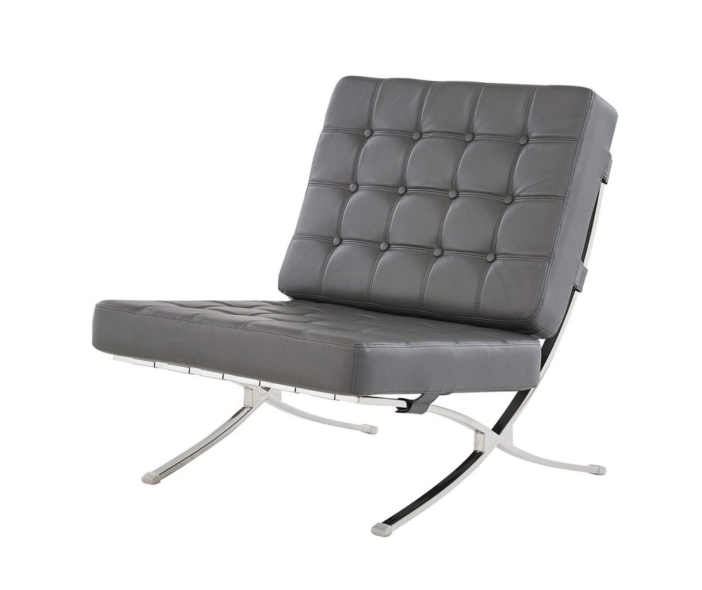 Famous designer replica chair in gray by Global