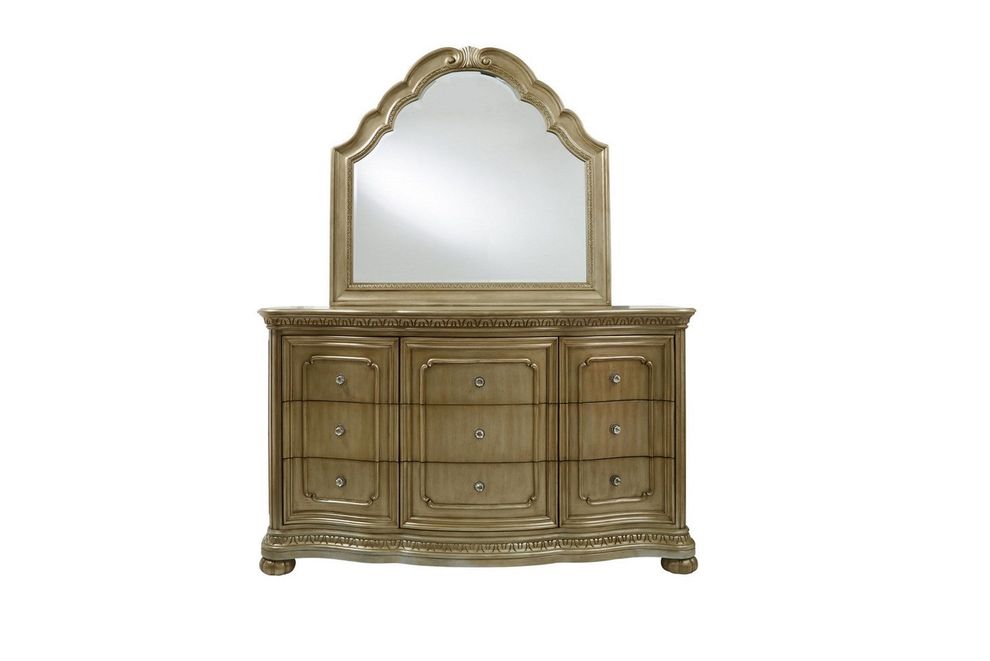 Classic dresser w carved details by Global