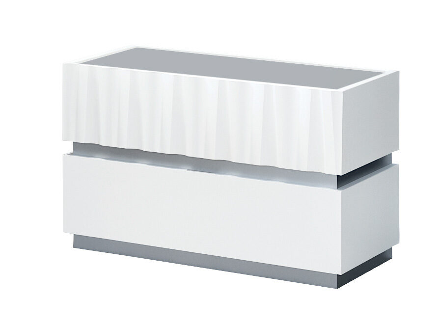 Contemporary white nightstand by Garcia Sabate Spain
