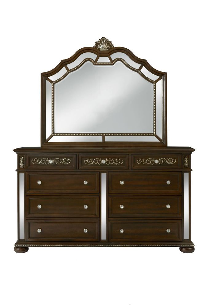 Deep brown tranditional style dresser by Global
