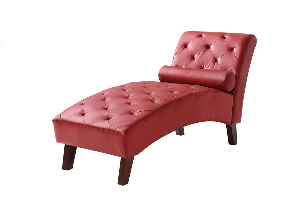 Tufted back affordable chaise lounge chair by Glory