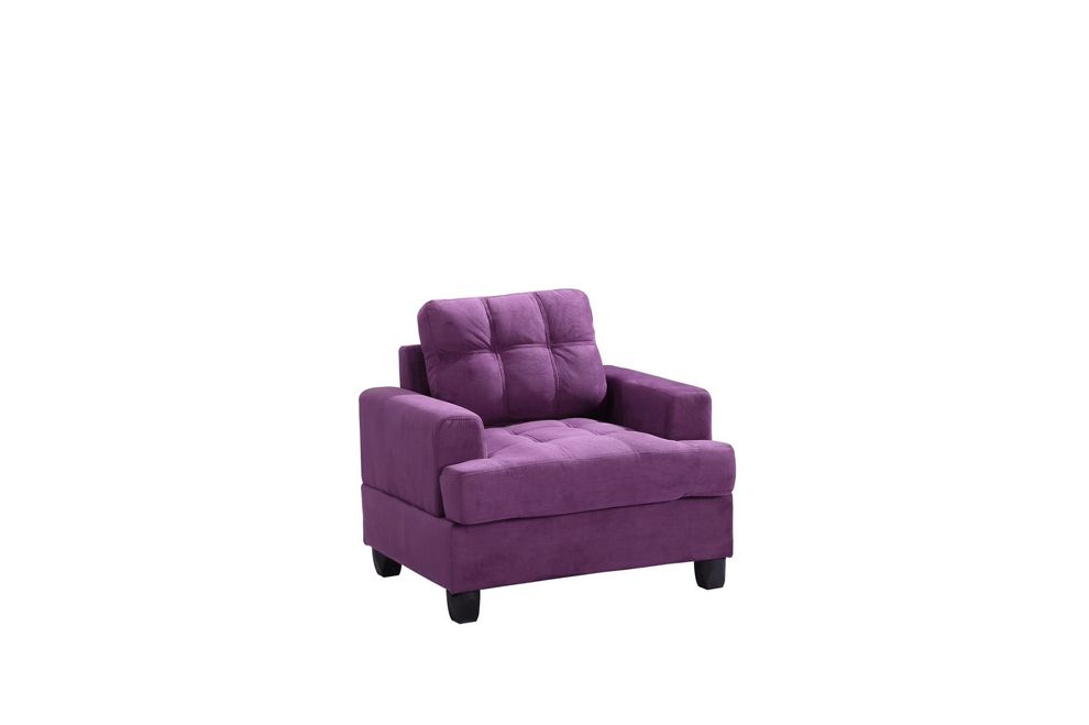 Purple microfiber affordable chair by Glory